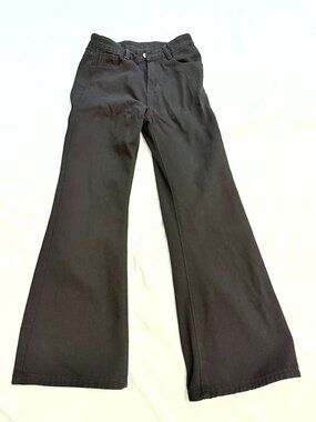 Black High Waist Flared Jeans Size 4